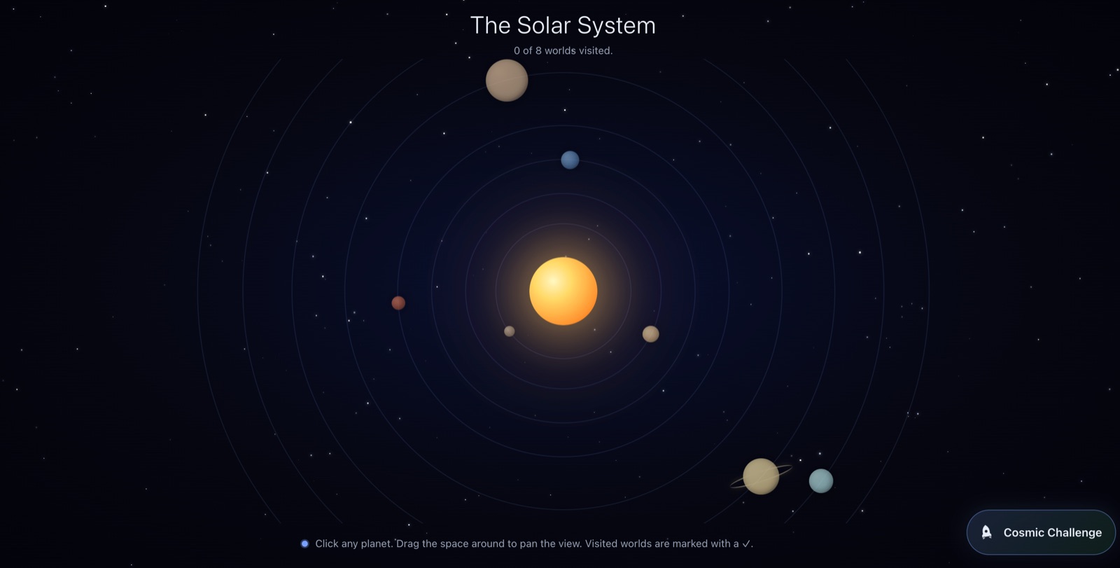 The Solar System demo screenshot